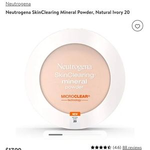 Neutrogena skin clearing mineral powder,shine control powder and Pacifica Aquari